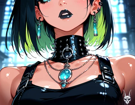(score_9,score_8_up,score_7_up:1), 1girl, full body, center wide angle, night lighting, sad, (goth, black lipstick, silver jewelry, silver piercings, black mascara, black eyeshadow), medium breasts, (flat tummy, close shoulders), black hair green highlights,choker, eyeshadow, (pearly white oiled skin), (drinking), junk temple, (<lora:goth_clothes:1> black crop top, black platform boots), <lora:Lo-Fi_Seinen:1>