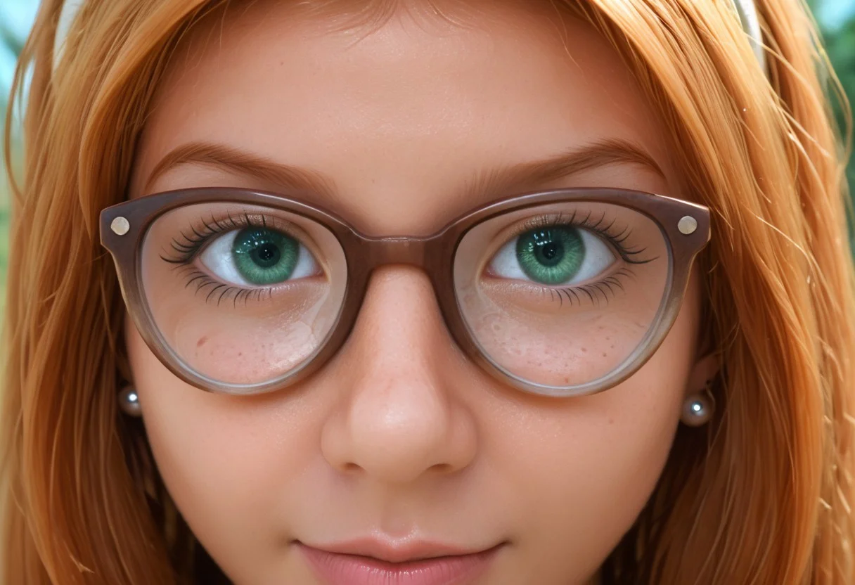 score_9, score_8_up, score_7_up, score_6_up,
imtdsabrinaroin, 1girl, glasses, hairband, orange hair, green eyes, black-framed eyewear,
(kaleidoscope eyes:1.4),
, long hair, 1girl, orange hair, solo, freckles, earrings, perfect eyes, real skin, amateur, photo, solo, perfect face, perfect eyes, sexy, beautiful eyes, petite body, 1girl, cute, bright bluebell eyes, looking at viewer, seductive smile, come hither, face closeup, face focus,