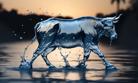 <lora:watercd_xl-000008:0.7>,a transparent water elemental ox made of (watercd_xl,wavy,brightness,contortion,abstract) in pool,water eyes,water hairs,water body,splash water,water drops,no humans,long-focus,tilt-shift,outdoors,on water,full body,chinese zodiac,cutie,cute,still life,front view,facing viewer,looking at viewer,ethereal fantasy concept art,magnificent,epic,majestic,magical, emotional,harmonious,high budget,moody,epic,gorgeous,perfect lighting,realistic,photorealistic,photographic,photo (medium),real,moody lighting,volumetric lighting,reality ray tracing,8K,HDR,UHD,masterpiece,best quality,highly detailed,high resolution,finely detail,extremely detailed,ultra detailed,wallpaper