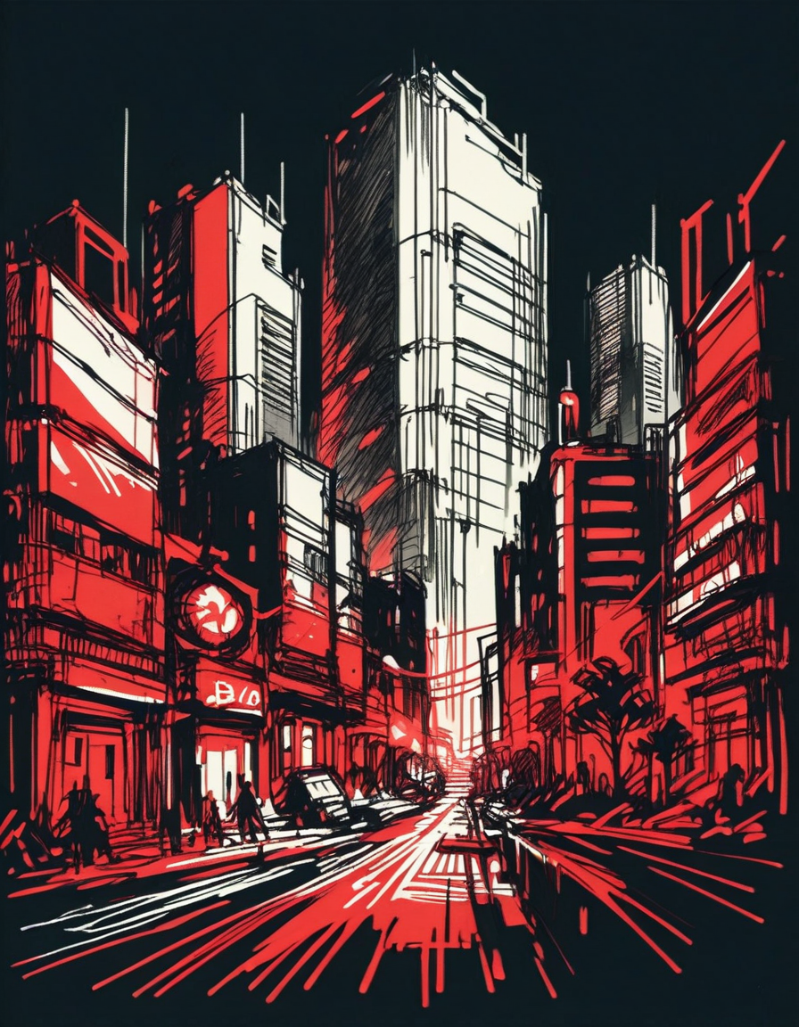 score_9, score_8_up, score_7_up,   <lora:Navi_WrathStrokes_PonyXL_S1:1> , red sketch, black background, black theme, monochrome,
battle mech, colossal  ,  city,  cityscape,