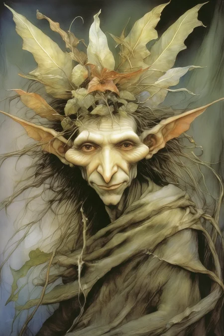 <lora:Wendy Froud Style:1>Wendy Froud Style - beautiful man fairy brian froud