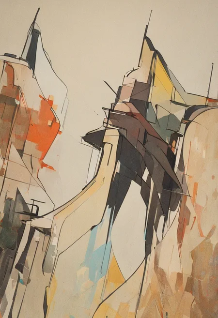 (Silhouette of a house on the cliff beside coast, flat painting background:1.5),
(abstract painting, impressionism, watercolor, oil painting brushstrokes, oil painting texture:1.3),
(brutalist architecture, BRIGHT green AND DARK BROWN color palette, curve LINE, circle, ellipse, core), AK, abstract, deconstruction, geometry, geometric composition,paint painting,harmonious colors, black frame,rectangle, tilt, flat painting, framex, horizontal, Constructivism, Fauvism,
