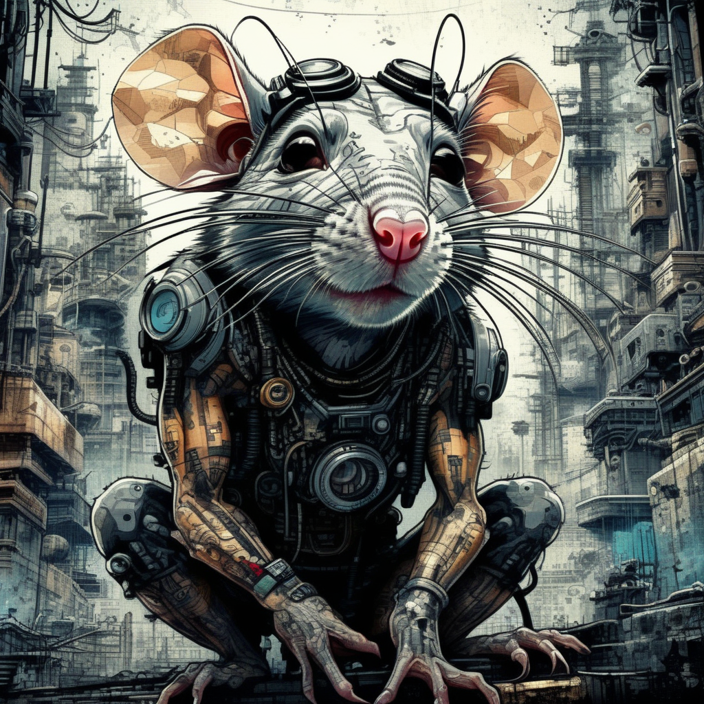 drawix9 cyborg rat, ink, cinematic, expressive, very detailed<lora:drawix9:1>