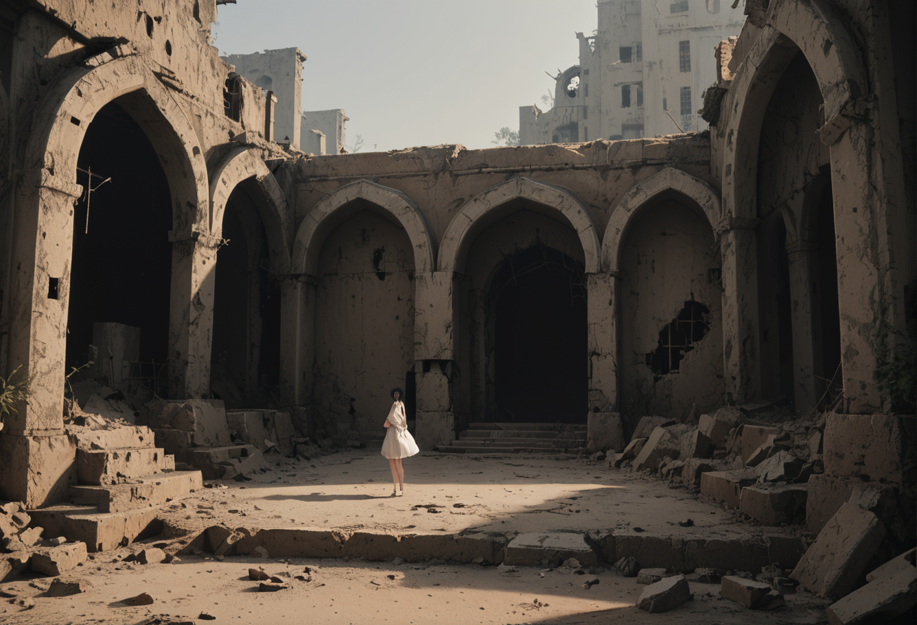 ,ruanyi1257,ruins,full body,<lora:1257 ruins_v1_pony:1>, score_9, score_8_up, score_7_up, score_6_up, score_9, score_8_up, score_7_up, score_6_up source_anime, blush, 1girl, seduce smile, perfect body , natural huge breasts