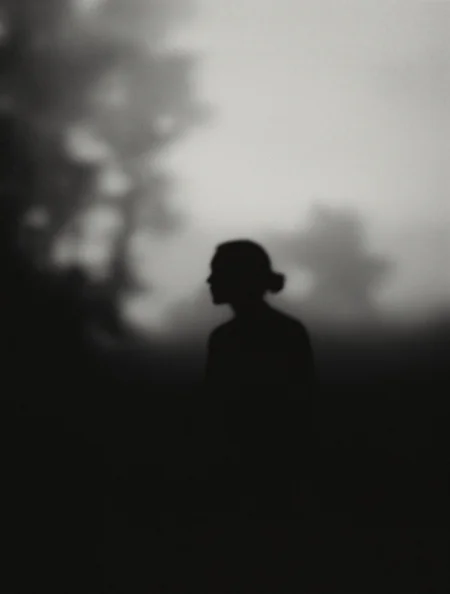 post-documentary silhouette photography, Mann-inspired ethereal grain, atmospheric depth, temporal echoes, intimate storytelling dissolving into abstract forms –style ethereal