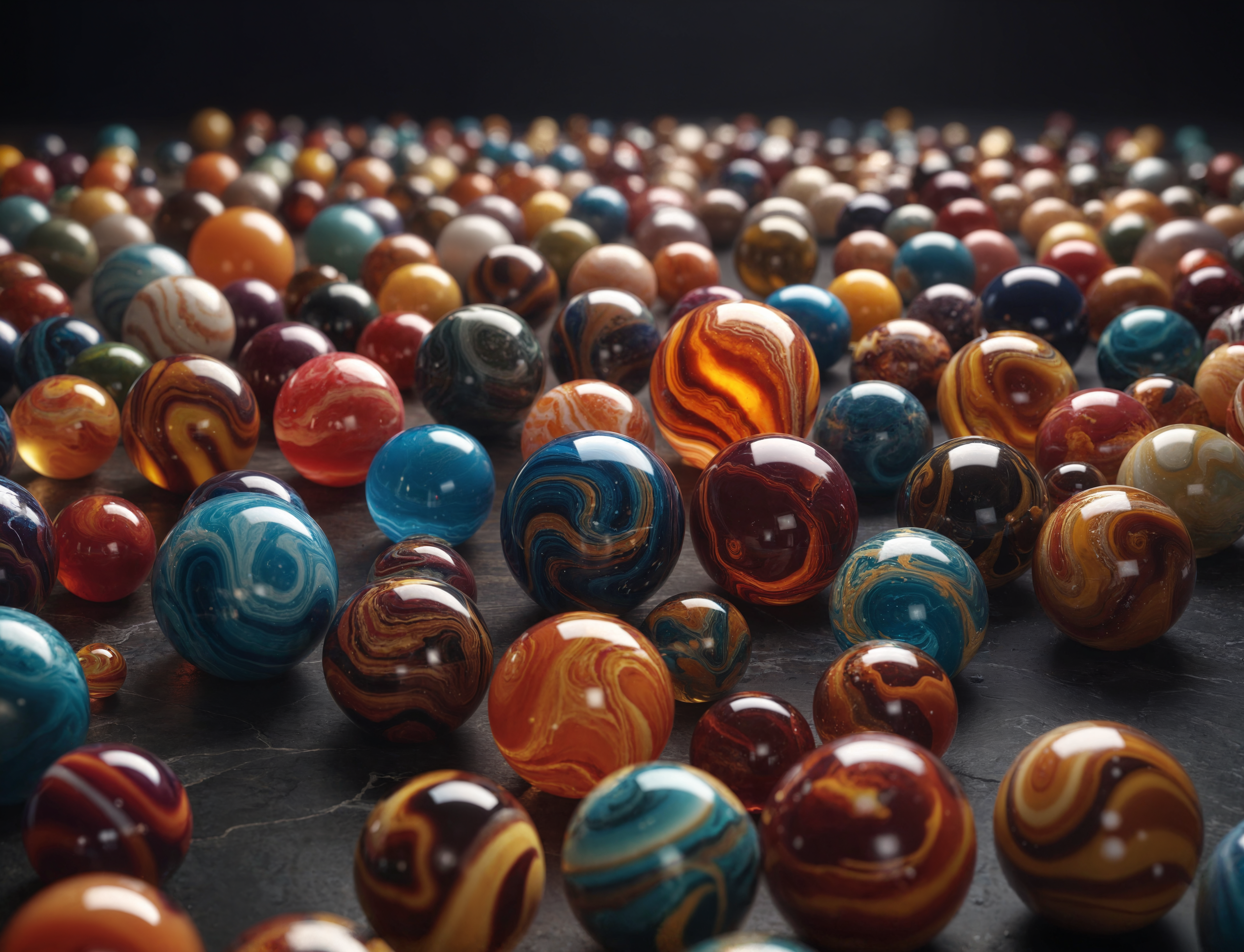 cinematic photo cinematic photo A captivating cinematic 3D render of a stunning collection of handmade marbles,each with a unique and vibrant color pattern. The marbles are displayed on a dark,polished surface,highlighting their intricate designs and rich colors. The various patterns range from swirling gradients to bold,geometric shapes. The overall atmosphere of the image is vibrant and eye-catching,drawing viewers in with its mesmerizing beauty.,cinematic,poster,3d render,vibrant,photo,cinematic photorealistic,8k uhd natural lighting,raw,rich,intricate details,key visual,atmospheric lighting,35mm photograph,film,bokeh,professional,4k,highly detailed . 35mm photograph,film,bokeh,professional,4k,highly detailed,cinematic,colorful background,concept art,8k,dramatic lighting,high detail,highly detailed,hyper realistic,intricate,intricate sharp details,octane render,smooth,studio lighting,trending on artstation.,cinematic  photorealistic,8k uhd natural lighting,raw,rich,intricate details,key visual,atmospheric lighting,35mm photograph,film,bokeh,professional,4k,highly detailed . 35mm photograph,film,bokeh,professional,4k,highly detailed