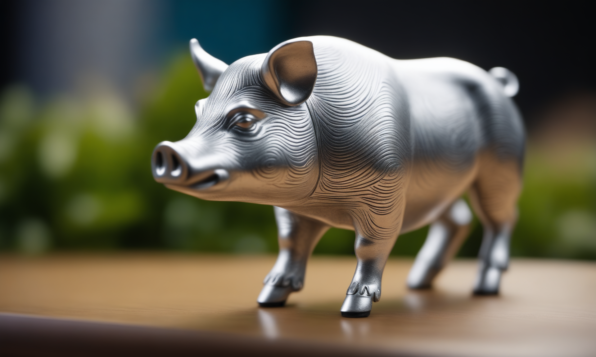 cinematic film still <lora:silvercarvingcd_xl-000005:0.3>,a handmade model toy of a boar made of (silvercarvingcd_xl,silver carving,shiny:1.3) in office,no humans,long-focus,tilt-shift,indoors,full body,chinese zodiac,wooden table,cutie,cute,still life,animal statue,front view,facing viewer,looking at viewer . shallow depth of field, vignette, highly detailed, high budget, bokeh, cinemascope, moody, epic, gorgeous, film grain, grainy, 8K, HDR, UHD, masterpiece, best quality, highly detailed, high resolution, finely detail, extremely detailed, ultra detailed, wallpaper