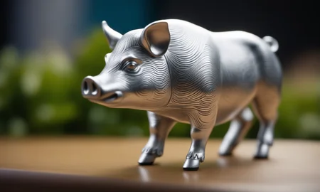 cinematic film still <lora:silvercarvingcd_xl-000005:0.3>,a handmade model toy of a boar made of (silvercarvingcd_xl,silver carving,shiny:1.3) in office,no humans,long-focus,tilt-shift,indoors,full body,chinese zodiac,wooden table,cutie,cute,still life,animal statue,front view,facing viewer,looking at viewer . shallow depth of field, vignette, highly detailed, high budget, bokeh, cinemascope, moody, epic, gorgeous, film grain, grainy, 8K, HDR, UHD, masterpiece, best quality, highly detailed, high resolution, finely detail, extremely detailed, ultra detailed, wallpaper