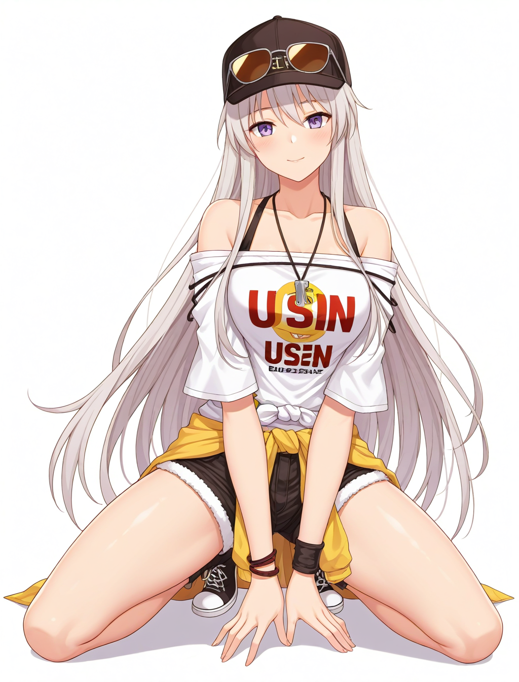 <lora:enterprise_XL_illustrious-noob_v1:1> 1girl, enterprise \(azur lane\), casual, kneeling,, best quality, masterpiece, high quality,  highres, absurdres ,<lora:NoobV065sHyperDmd:1>