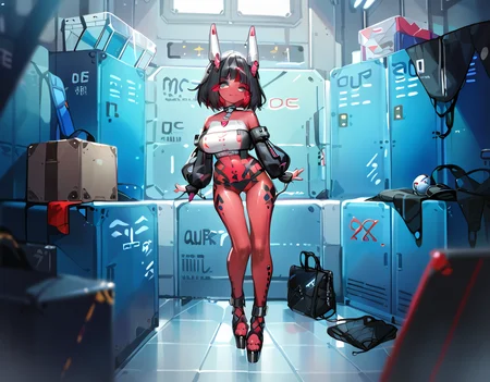 (score_9,score_8_up,score_7_up:1), 1girl, full body, high amateur angle, no lighting, embarrassment, (goth, black lipstick, silver jewelry, silver piercings, black mascara, black eyeshadow), <lora:SaggingChest1024_Pony:1> long breasts, sagging breasts, large areola,, (soft body), black hair red highlights,choker, eyeshadow, (albino scarred skin), (jumping), tropical crypt, (sheer black robe, black nylons, c-string, tube top), <lora:senise:1>