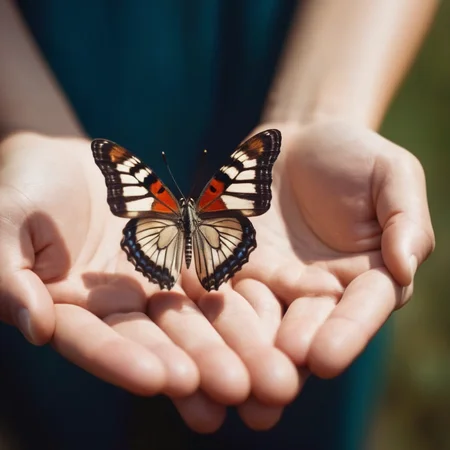 cinematic film still of <lora:Perfect Hands:1.2>
a person holding a butterfly in their hand Perfect Hands, shallow depth of field, vignette, highly detailed, high budget, bokeh, cinemascope, moody, epic, gorgeous, film grain, grainy