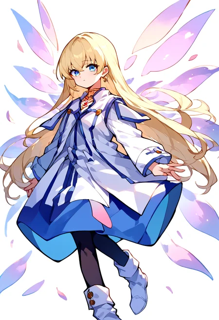 score_9,score_8_up,score_7_up,source_anime,zPDXL3,
*//*,<lora:ColetteBrunel-v2.1:1>,colettebrunel_n,1girl,blonde hair,long hair,blue eyes,black pantyhose,white dress,white boots,red jewelry,fairy wings,
*//*,upper body,