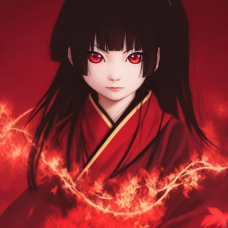 <lora:hellGirlEnmaAiLora_v1:1> enma_ai,  in magic kingdom 1girl, masterpiece, great lighting, photorealistic, 4k, realistic, hq, hd