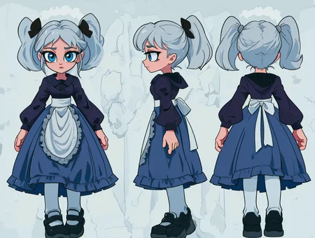 <lora:kim-crab-12:1> kim-crab <lora:character-sheet-03:1.4> chara-sheet, shoes, gothic, pigtails, (masterpiece:1.5, best quality), 8k wallpaper, highres, high resolution,HDR.UHD,Highly detailed, extreme detail <lora:GoodHands-beta2:0.8>