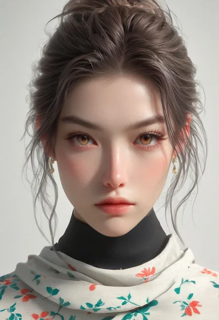 minimalism, detaild face, portrait, beautyfull face, girl