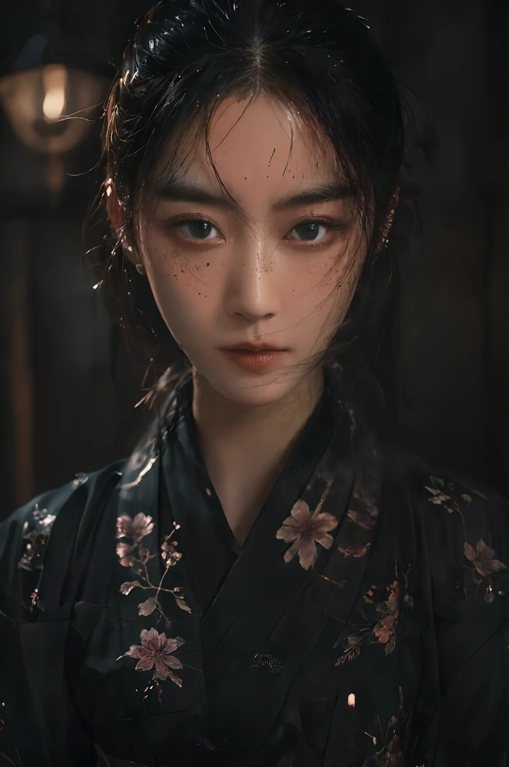 Here is the enhanced prompt:
masterpiece, best quality, 4k, girl sexy in kimono, ultra realistic, concept art, intricate details, eerie, horror, highly detailed, photorealistic, octane render, 8k, unreal engine, art by artgerm and greg rutkowski and charlie bowater and magali villeneuve and alphonse mucha, full body, crisp, high-definition, vivid, sharp, clear, soft light, accurate, fidelity, cinematic, immersive, lifelike, baixl-shuimo, 1girl, Dark Majic, rich textures, subtle shadows, dramatic lighting, intense contrast.
