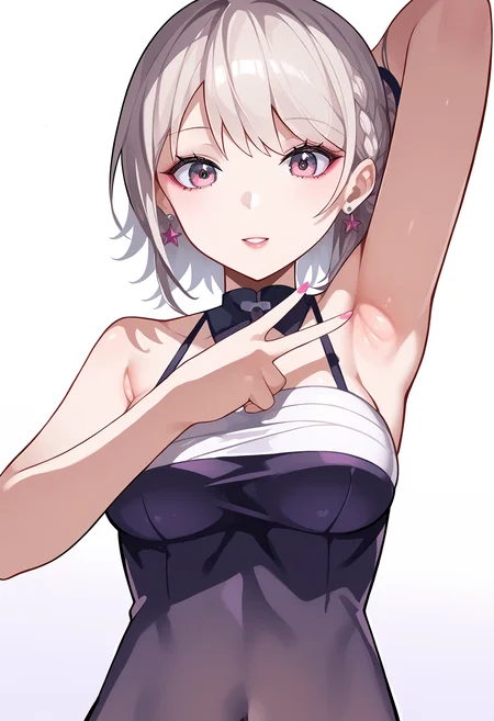score_9, score_7_up,source_anime,anatomically correct,best perspective BREAK
1girl, <lora:hirostyle:1> hirostyle, <lora:spread-armpit-ponyxl-lora-nochekaiser_r1:1> spread armpit, armpits, armpit focus, v,