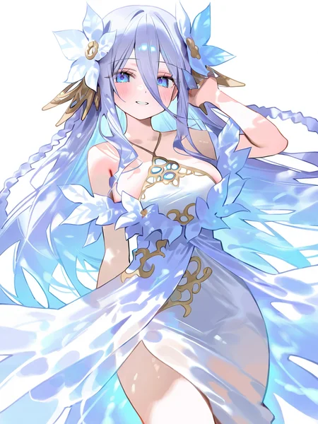 1girl,looking at viewer,smile,solo,,simple background,white background,cowboy shot,takamiya(fairy),<lora:takamiya-000010:1>, masterpiece, best quality, very aesthetic, absurdres,newest, incredibly absurdres,