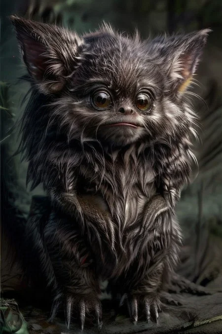 Now, there is a weird creature which look imperfect but somehow has an extremely cute and adorable.
It come to the village of animals, and they adore it so much by giving it the best gift they were able to give.
The creature looks like a pervert Artificial Intelligence Images Generator who really love to fap fap their bananas.
Suddenly, one of the animals become interested with it and pledge itself as its future spouse but the creature rejected its love and made it become very sad in sorrowful BUT as it remembers that the creature's hobby was fap fap its bananas, and then it trying to change itself become one of the most beautiful bananas in the whole millions of galaxies ever existed. How the process it become bananas? I have no idea to be honest because I am just input this prompt to make you confuse just like my ex-Boyfriend ever made me confuse with his uncertainly future although he was ugly as a burnt pan crust. BUT hey, you are the Dream Shaper, so I believe you able to shape my dream.
Award Winning of every Awards from whole galaxies. The mystical ethereal background and mixed colors become Trending on Playboy for one time and the rest of other times always trending on all of social media platform, so much trending that even the Civita moderators unable to judge whether this is allowed or not. Do you know what I mean? because I don't even know why I am creating this,
cute love regards,
EdobTWOTWTripod,
giant alien creature, claws,
mgln,