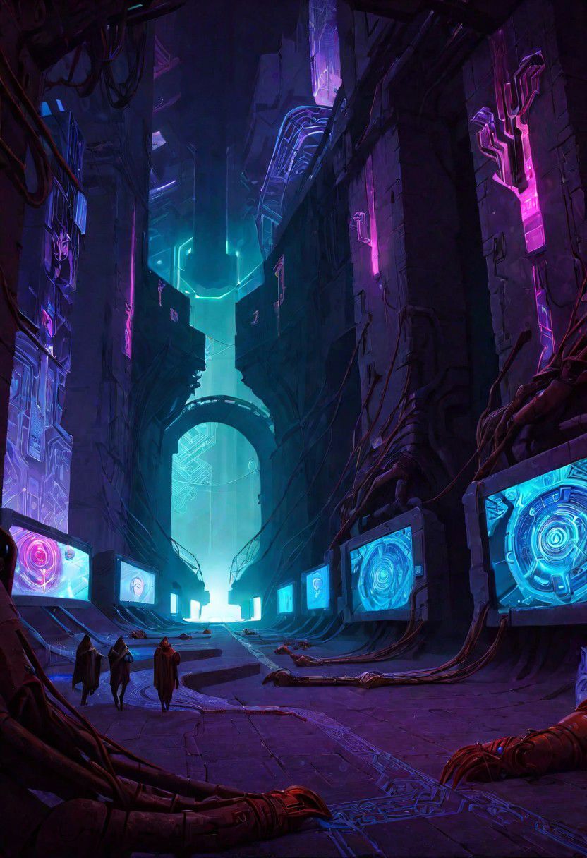 ASCIIshadowrun_party, cyberpunk, high-tech lowlife, netrunner, stylized, shadowrun_surface