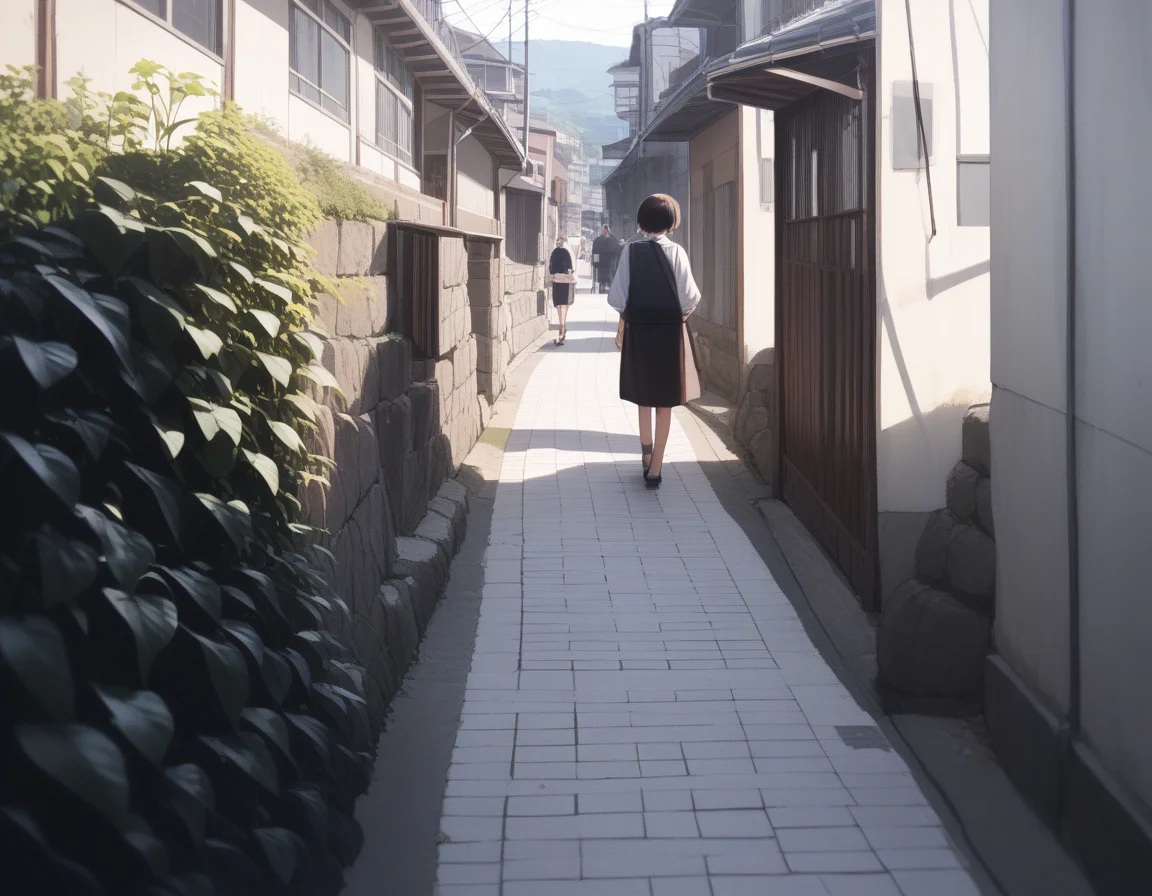 score_9, score_8_up, score_7_up, score_6, score_5, score_4, souce_anime, no humans, BREAK masterpiece, best quality, very aesthetic, absurdres, <lora:onomichi_passage_ponyDiffusionV6XL_v6_Lion_3660_v1.01:1>, onomichi passage, scenery, road, outdoor