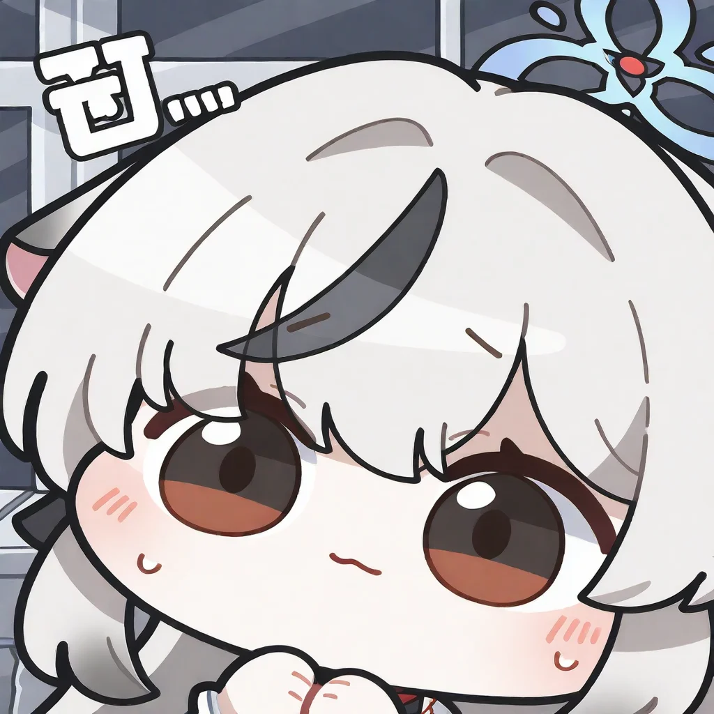 1girl, solo, blush, closed mouth, sweat, black eyes, :3, chibi, deformed, arikuigames1105, kokona \(blue archive\), 
very awa, masterpiece, best quality, amazing quality, absurd res, hi res, highres,  <lora:NoobV065sHyperDmd:1>  <lora:nunchi:0.7> <lora:Arikuigames1105IllustriousV1:1> <lora:ER_SD:1>