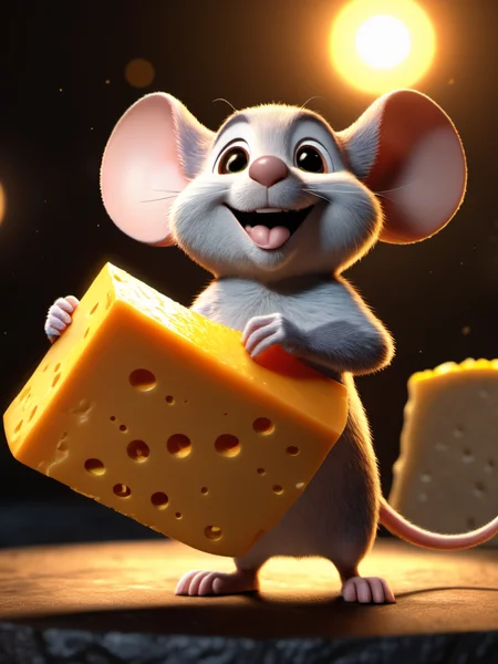 comic Mighty Mouse,cinematic reenactment,holding a large wedge of cheddar cheese above his head,flexing,smiling,glow effects,godrays,Hand drawn,render,8k,octane render,cinema 4d,blender,dark,atmospheric 4k ultra detailed,cinematic,Sharp focus,big depth of field,Masterpiece,colors,3d octane render,4k,concept art,trending on artstation,hyperrealistic,Vivid colors,extremely detailed CG unity 8k wallpaper,trending on CGSociety,Intricate,High Detail,dramatic, . graphic illustration, comic art, graphic novel art, vibrant, highly detailed