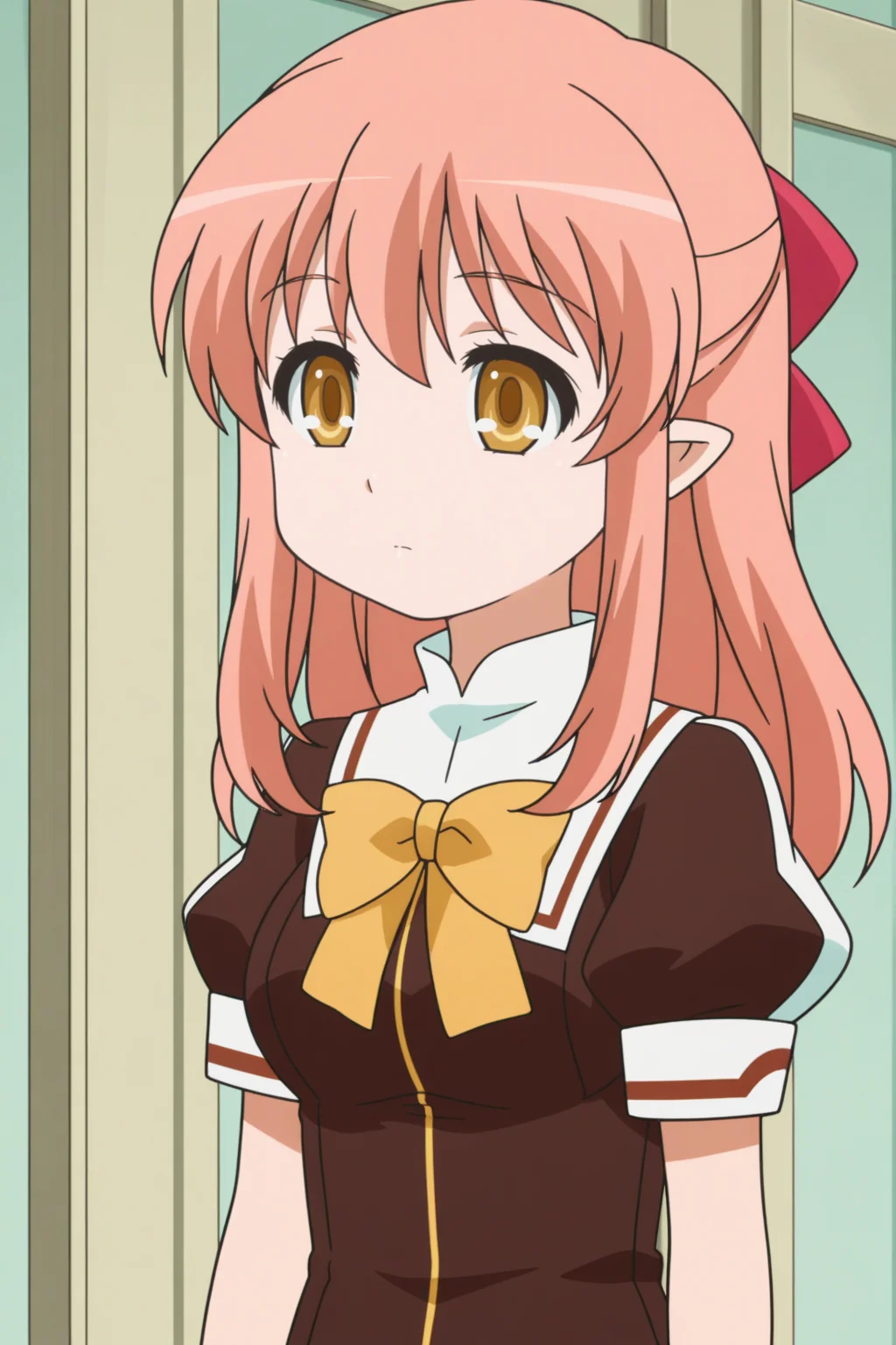 mistrune asgrim, anime coloring, devil school uniform <lora:Astarotte_no_Omocha_-_illustrious:0.8>