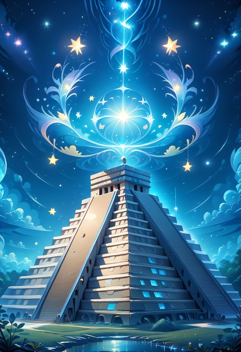 score_9, score_8_up, score_8, 
BREAK,
zzChichenItza,
no humans, night, building, star (sky), night sky, starry sky, milky way,
Spirit Animal,
zPDXL,
