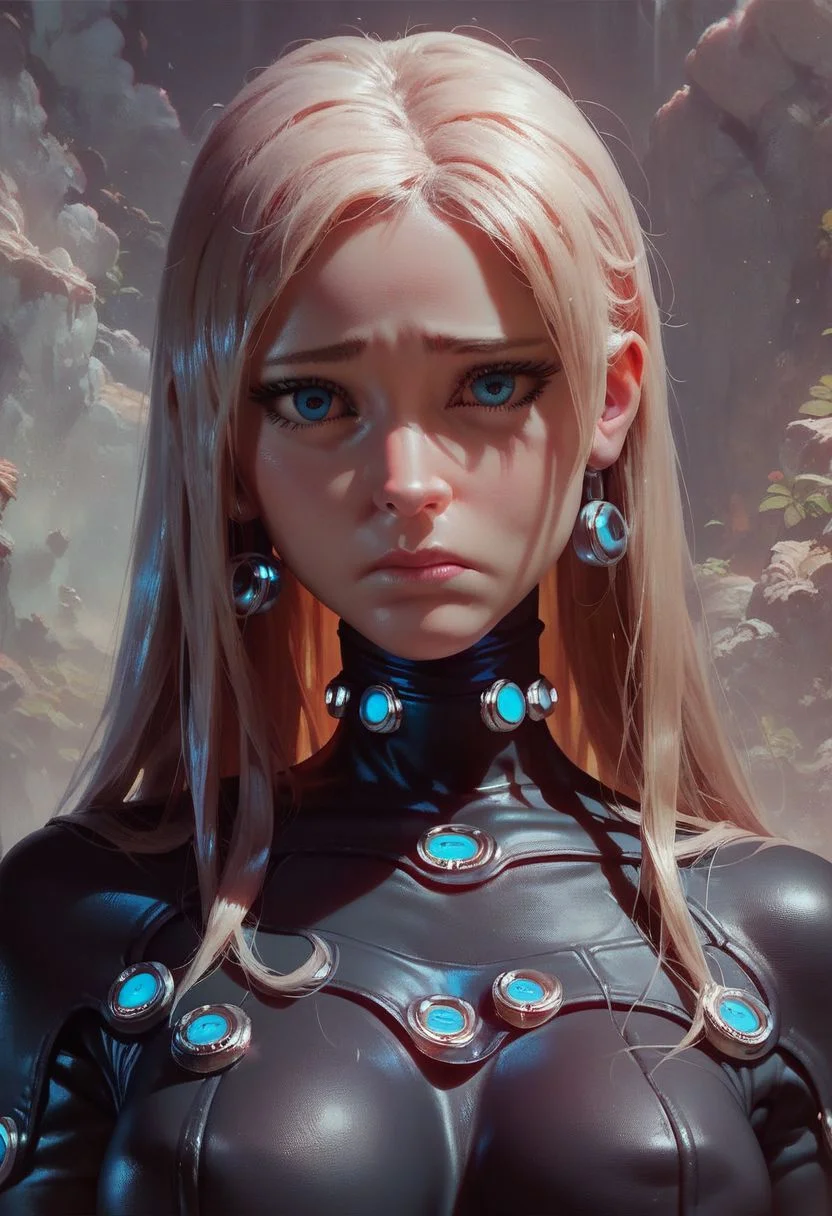 score_9, score_8_up, score_7_up, score_6_up, score_9, score_8_up, score_8, semi realistic, (sad ,worry, desperateness) , Expressiveh, (super), (hourglass body, thight gantz bodysuit:1.2), looking at viewer