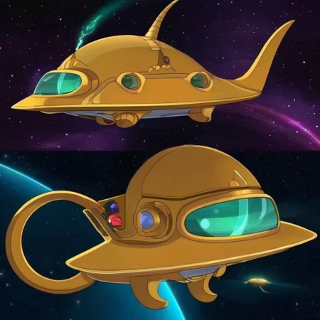 An alien cat, Very detailed, clean, high quality, sharp image, FuturamaStyle <lora:SDXL-FuturamaStyle-Lora:1>
