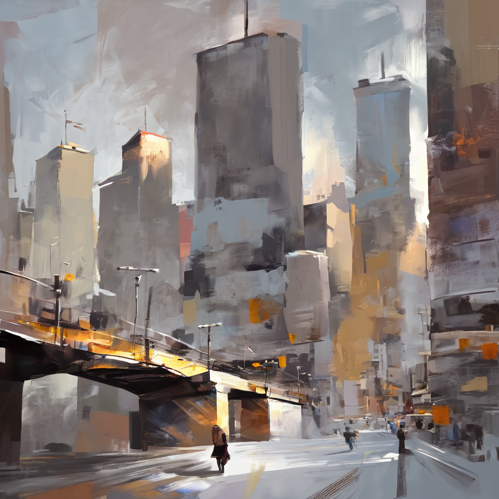 drawix13 expressive acrylic painting, city, sharpen <lora:drawix13:1>