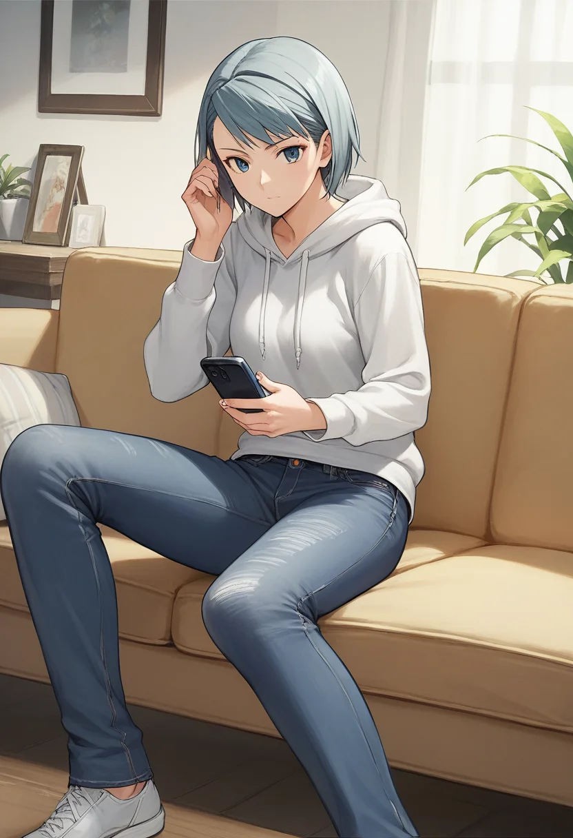 score_9, score_8, score_7, source_anime,
anime, official art,
rating_general,
<lora:franziska-ponyxl-000007:1>franziska von karma,
1girl, solo, casual, hoodie, jeans, sofa, smartphone