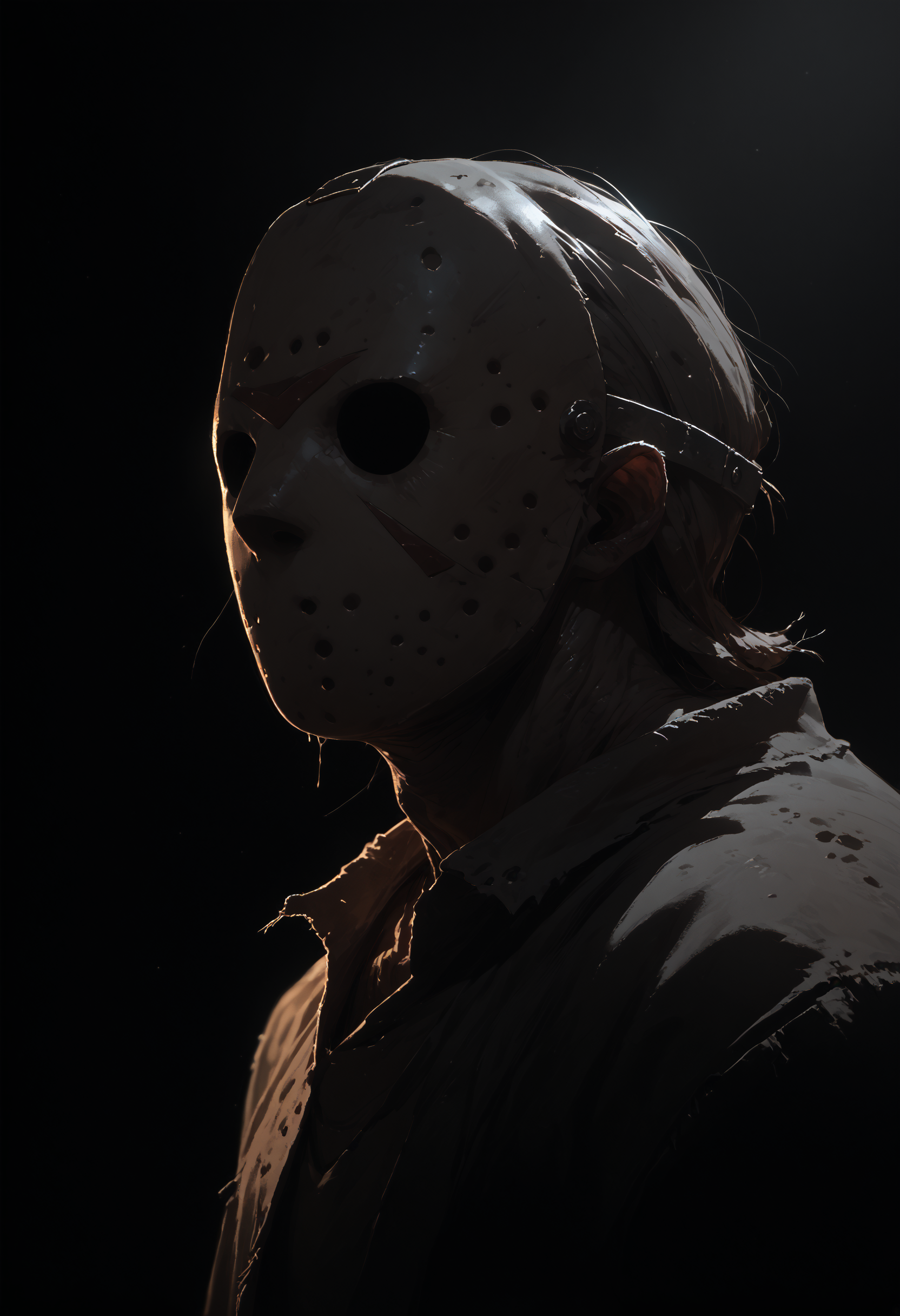 score_9, score_8_up, score_7_up, score_6_up, monster, 1boy, portrait, dark background, dark theme, backlighting, no eyes, 
<lora:jason_voorhees_v0.5-pony:1> 
<lora:dark_v1.9-pony:1>