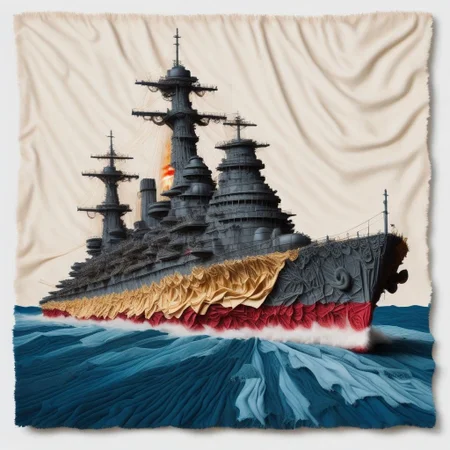 battleship,fabric
