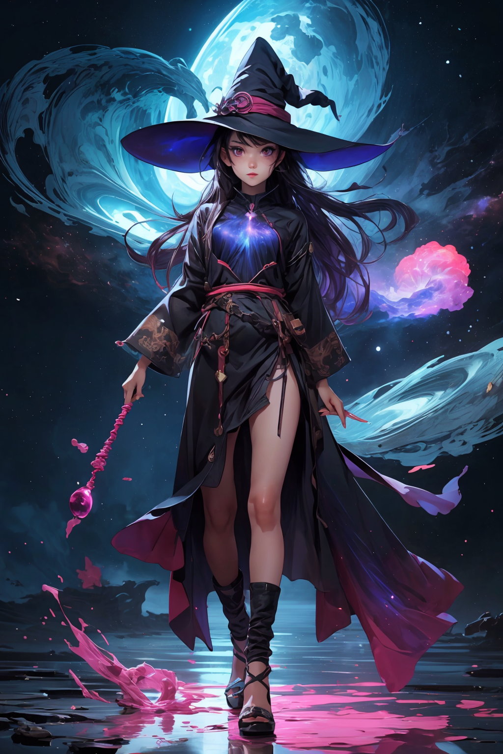 very long hair, witch, spells, 
<lora:more_details:0.3>
 <lora:Cosmic anime-oil fusion v2:0.3> 
<lora:AnimeVibesV3:0.25> animevibes, 
<lora:3DMM_V11:0.45> 3DMM 
<lora:midjourney_20230624181825:0.25> midjourney ,
 <lora:LAS:0.2> colorful, nebula, 
<lora:msw_locon-t2:0.4>
 <lora:wuxia2:0.35> gu, shiny, shiny hair, shiny skin, shiny clothes