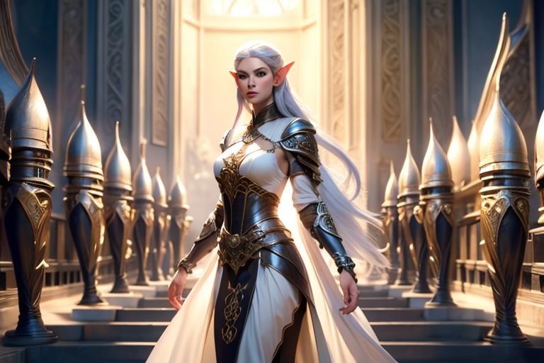 (masterpiece, best quality), a female elf warrior, standing, commanding, in front of elven army, weapons, <lora:ElvenArmor:0.7> ElAr, white dress, armor, ornate, intricate details, cinematic lighting, professional lighting, 8k ultra detailed, <lora:Numenor:0.7> Numenor, sky, background, outdoor, hyper realism