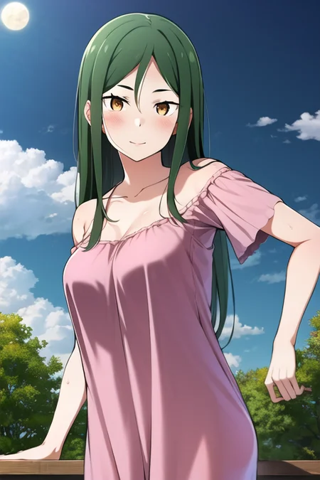 <lora:Crusch_Karsten:1>, CruschKarsten, nightgown, 1girl, solo, casual