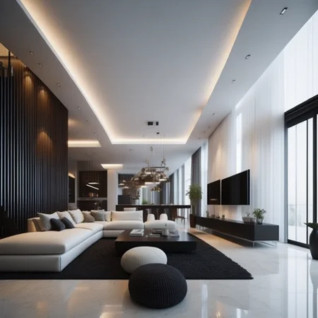 <lyco:contemporarie_style_interior_design_Sa_May:1.0> contemporarie style interior design of living room