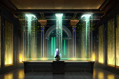 highly insanely detailed, masterpiece, top quality, best quality, highres, 4k, 8k, RAW photo, (very aesthetic, beautiful and aesthetic),
Ancient Roman Interior Design,RomInt,ancient_roman_atrium,compluvium,impluvium,ancient_roman_bathroom,Balneum,intimate_space,candlelight_ambience,
<lora:RomanInterior-10:0.6>,
(1girl:1.3),
1other,
,
,
,
A hidden fern grotto where sunlight filters through the dense canopy, illuminating the vibrant green ferns and creating a tranquil, mystical atmosphere,cyclu,cyberpunk club,indoors,interior,bar \(place\),concert,vr_area,virtual_reality_headset,digital_world,dj_booth,graffiti,cyber_bar,robotic_bartender,futuristic_bar,neon_lights,holographic_ads,bright_lights_in_darkness,glowing_signs,blinking_lights,interactive_lighting,geometric_patterns,dynamic_floor_lights,stage lights,glowing_drinks,fluorescent_liquid,cup,drinking glass,crowded_club,transparent_walls,glass_walls,reflected_glare,urban_scenery_through_windows,tile floor,stool,discarded_machines,techno_slums,futuristic_clothing,cybernetics,cyberpunk_outfit,augmented_humans,ambient lighting,atmospheric effects,futuristic_design,science fiction,(winter,Wintery:1.2),fog,dense_fog,foggy,damp_environment,damp_atmosphere,see-through,crescent moon,crescent,half_moon,midnight,moonlight,
,âââ