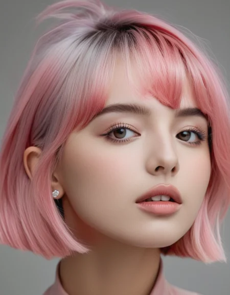 cinematic still bellissima, 1girl, solo, short hair, bangs, simple background, jewelry, pink hair, parted lips, teeth, grey background, necklace, lips, eyelashes, turtleneck, looking up, portrait, realistic, nose . emotional, harmonious, vignette, 4k epic detailed, shot on kodak, 35mm photo, sharp focus, high budget, cinemascope, moody, epic, gorgeous, film grain, grainy, (masterpiece), (best quality), (ultra-detailed), bellissima, 1girl, solo, short hair, bangs, simple background, jewelry, pink hair, parted lips, teeth, grey background, necklace, lips, eyelashes, turtleneck, looking up, portrait, realistic, nose, illustration, disheveled hair, detailed eyes, perfect composition, moist skin, intricate details, earrings, by wlop, photograph bellissima, 1girl, solo, short hair, bangs, simple background, jewelry, pink hair, parted lips, teeth, grey background, necklace, lips, eyelashes, turtleneck, looking up, portrait, realistic, nose, 50mm . cinematic 4k epic detailed 4k epic detailed photograph shot on kodak detailed cinematic hbo dark moody, 35mm photo, grainy, vignette, vintage, Kodachrome, Lomography, stained, highly detailed, found footage, bellissima, 1girl, solo, short hair, bangs, simple background, jewelry, pink hair, parted lips, teeth, grey background, necklace, lips, eyelashes, turtleneck, looking up, portrait, realistic, nose, detailed, intricate, elegant, highly illuminated, sharp focus, color light, epic, joyful, scenic, artistic