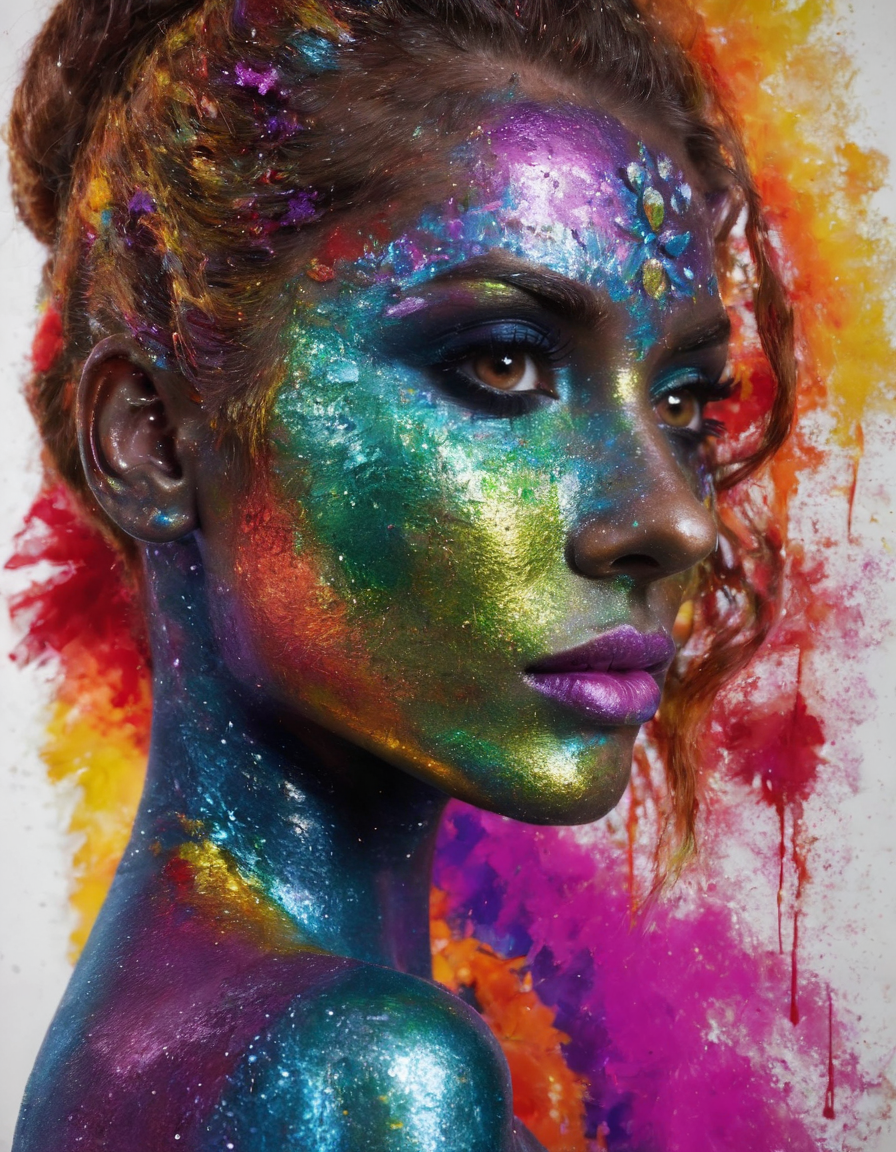 <lora:glitt3r:0.7>glitt3r a woman black background vibrant colors