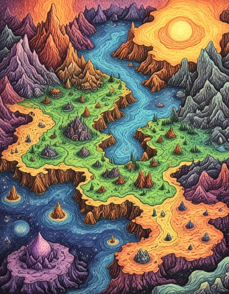 novuschroma72 style Map of the Otherlands <lora:novuschroma72 style:1>, <lora:sdxl_lightning_8step_lora:1>