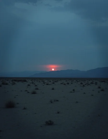 A photo of a vast, empty landscape at dusk, with the sun setting behind a distant mountain range. The sky is a deep shade of indigo., VCTRN, analogstyle, faded photograph <lora:e377b7657231499e9165dad83cdeb312_pytorch_lora_weights:0.8> <lora:amateurphoto-6version:0.6> <lora:35mm_joycap:0.5>