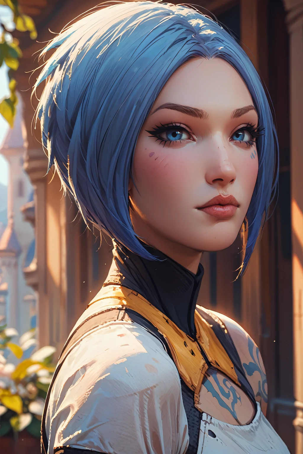 score_9, score_8_up, score_7_up, score_6_up
<lora:BLMaya:1.0>
BLMaya, 1girl, blue hair, short hair, blue eyes, portrait