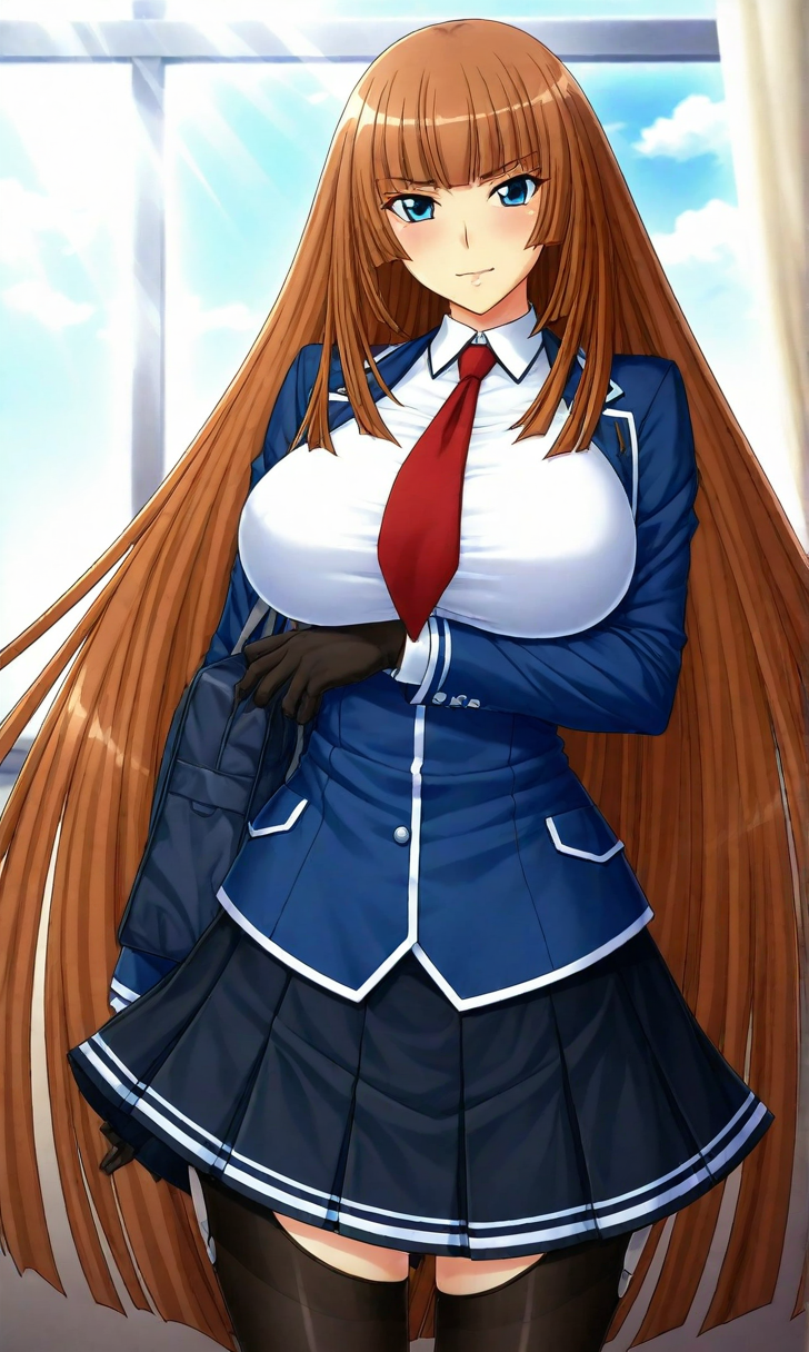 <lora:koukawa_asuka_XL_illustrious-noob_v1:1> 1girl, koukawa asuka,  school uniform,, best quality, masterpiece, high quality,newest, absurdres, highres,incredibly absurdres ,<lora:NoobV065sHyperDmd:1>