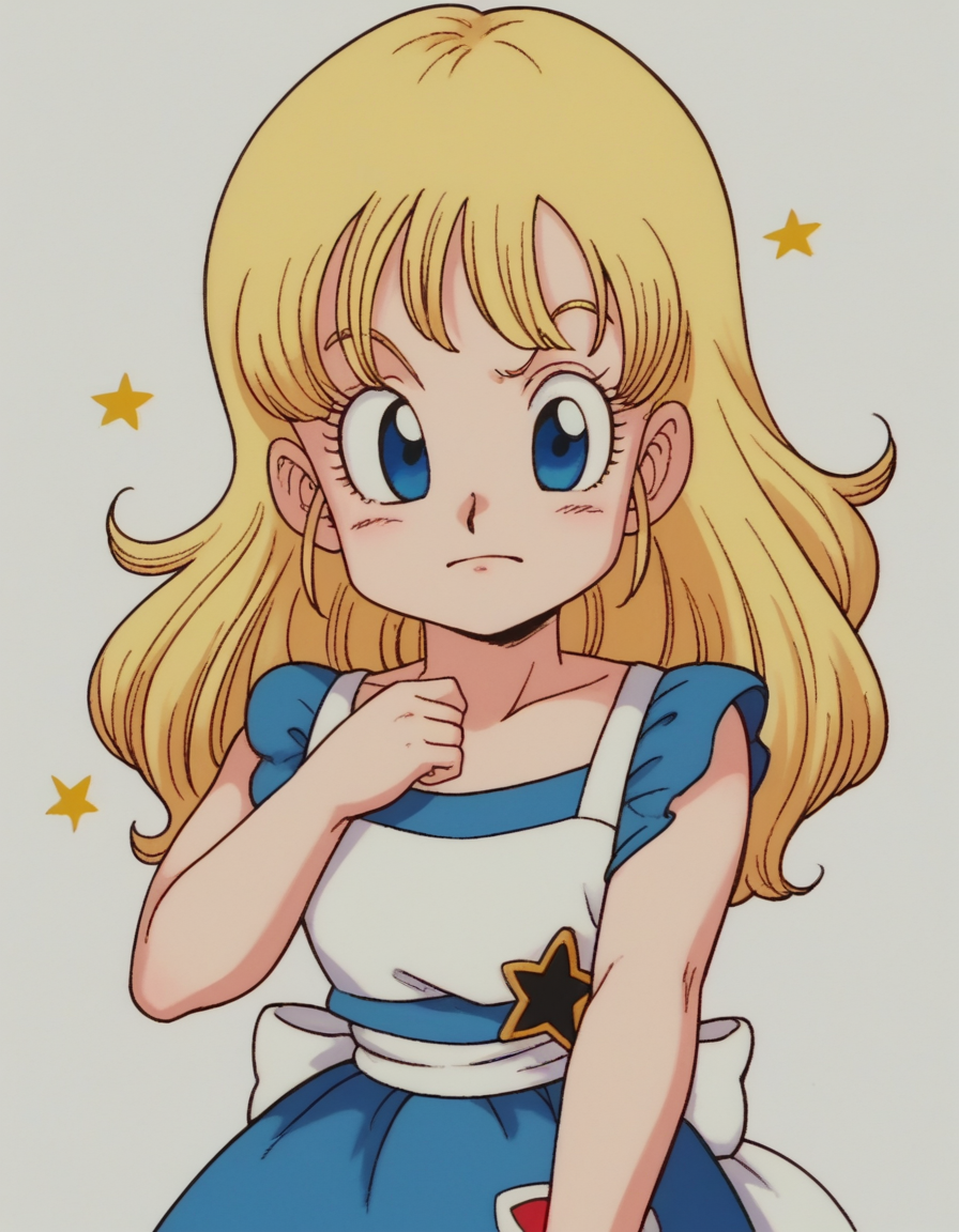 zPDXL, score_9, score_8_up, score_7_up, source_anime, BREAK
<lora:EarlyAkira-20:0.9> drgbls1, 1girl, solo, Alice in Wonderland, blonde hair, child, little girl, star_hands