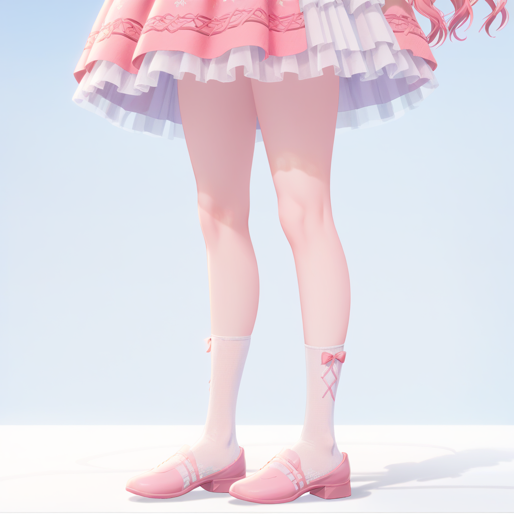 score_9, score_8_up, score_7_up, simple background, 
1girl, nikki def, socks, pink shoes,
<lora:nikki_def_pony_v1:1>