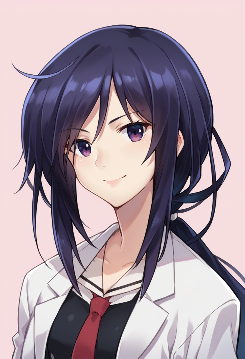 score_9, score_8_up, score_7_up, source_anime, <lora:wrenchcckunosatomio:1>, cckunosatomio, school uniform, labcoat, necktie, light smile, portrait, looking at viewer, head tilt,