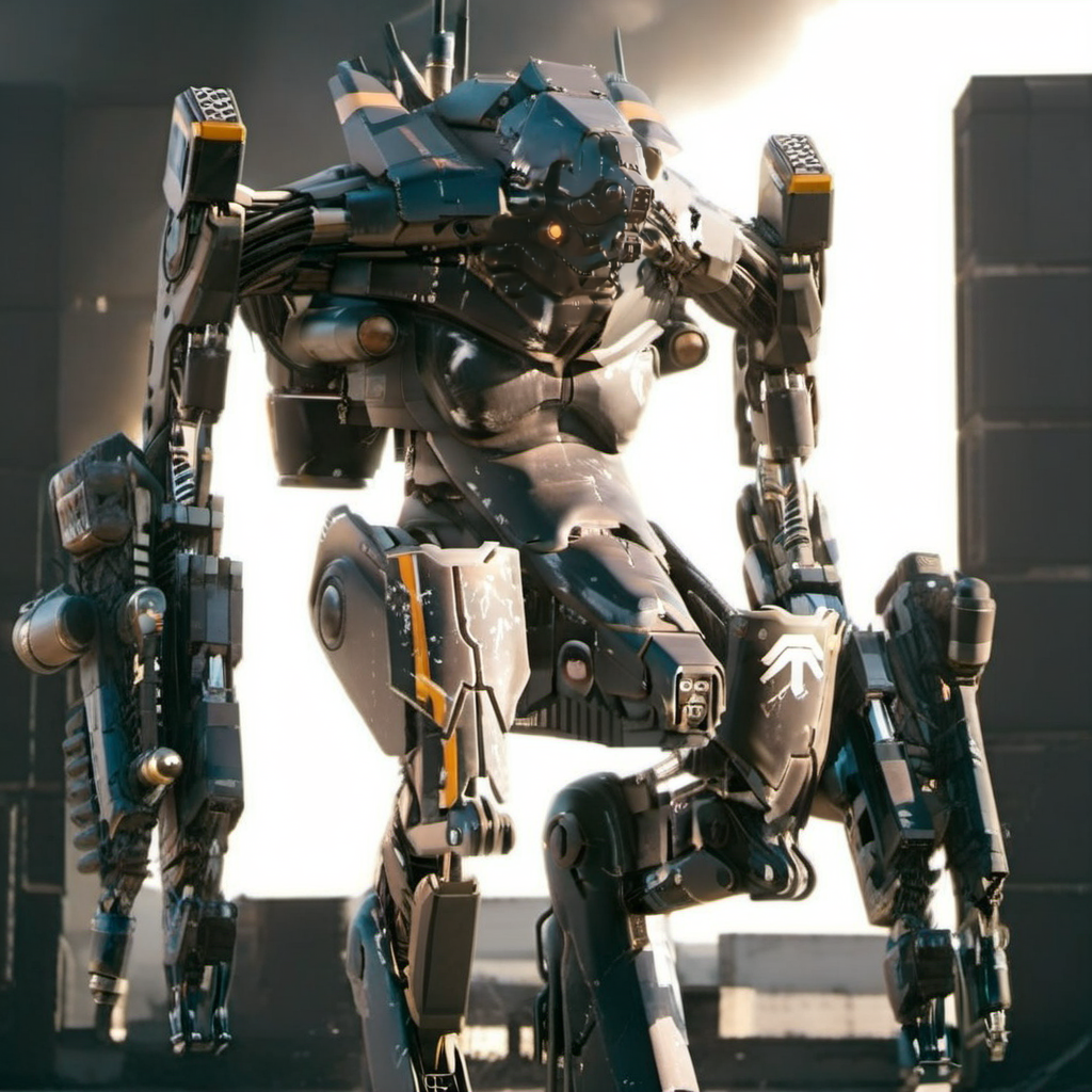 Distric9Mech1024, a robot, war, post apocalyptic scenery, flames, explosion , highly detailed, photography, ultra sharp, film, bokeh, professional, 64k     <lora:Distric9Mech1024-000500:0.8>